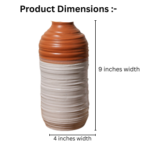Rustic Duo Tone Swirl Vase