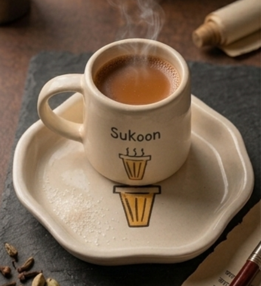 Sukoon Mug & Snack Plate Set