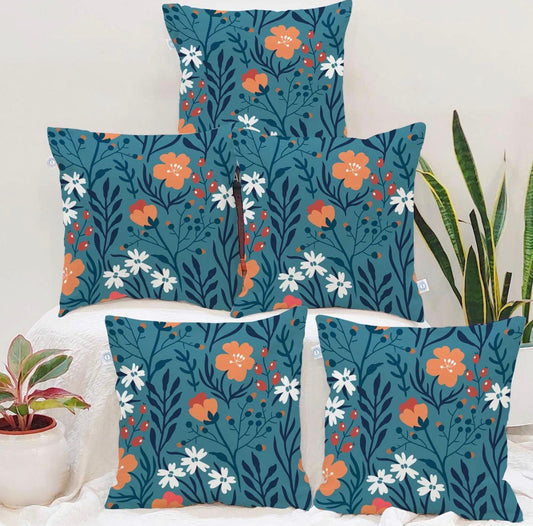 Floral Cushion Covers (Set of 5)