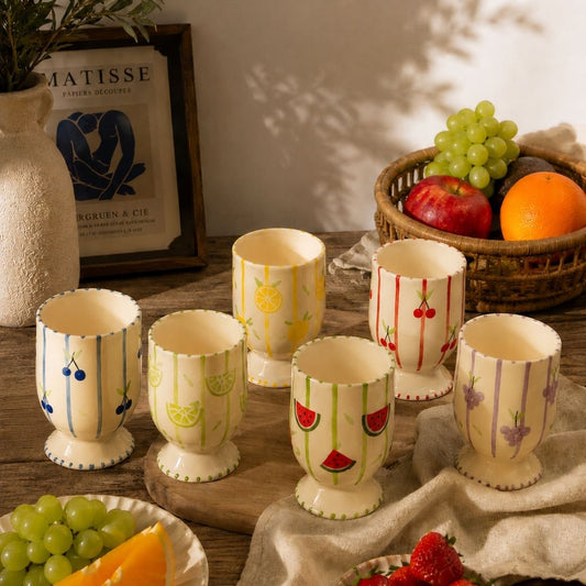 Summer Splash Fruit Glasses (Set of 6) (pre-order)