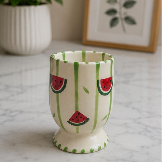 Watermelon Whimsy Ceramic Glass