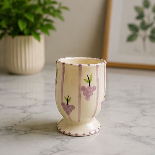 Vintage Grape Ceramic Glass