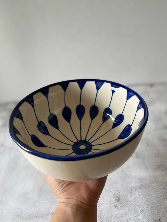 Craftribal Blue Spokes Collection- Serving Bowl