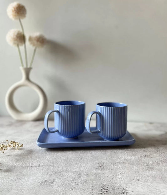 Subtle Mug-Platter Set (purple)
