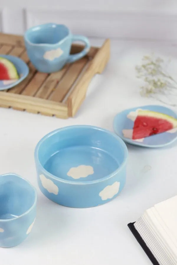 Cloud Breakfast Combo(Cup Saucer & Bowl)