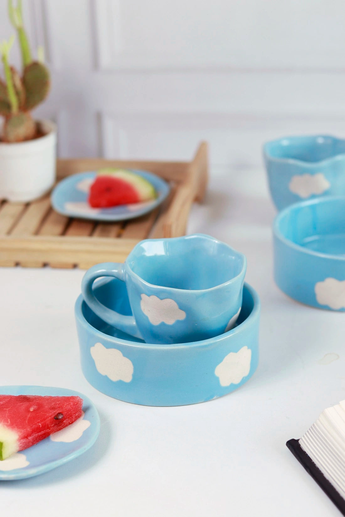 Cloud Breakfast Combo(Cup Saucer & Bowl)