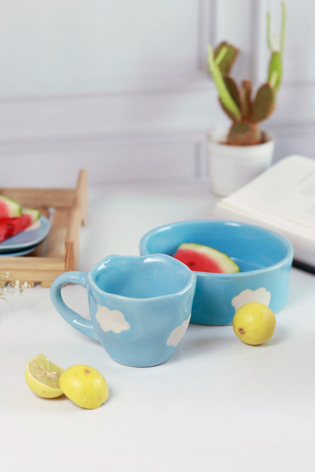 Cloud Breakfast Combo(Cup Saucer & Bowl)