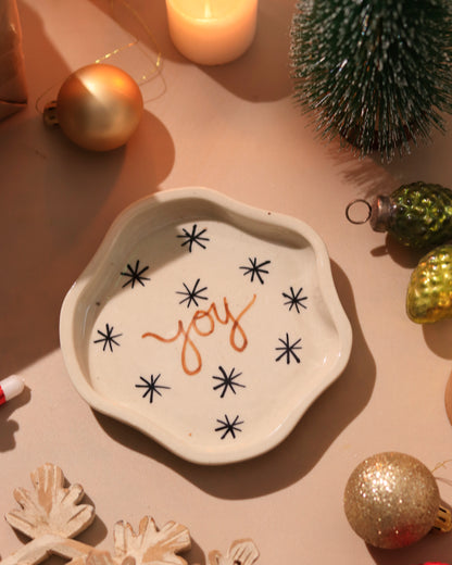 Christmas Dessert Plate 'Joy'