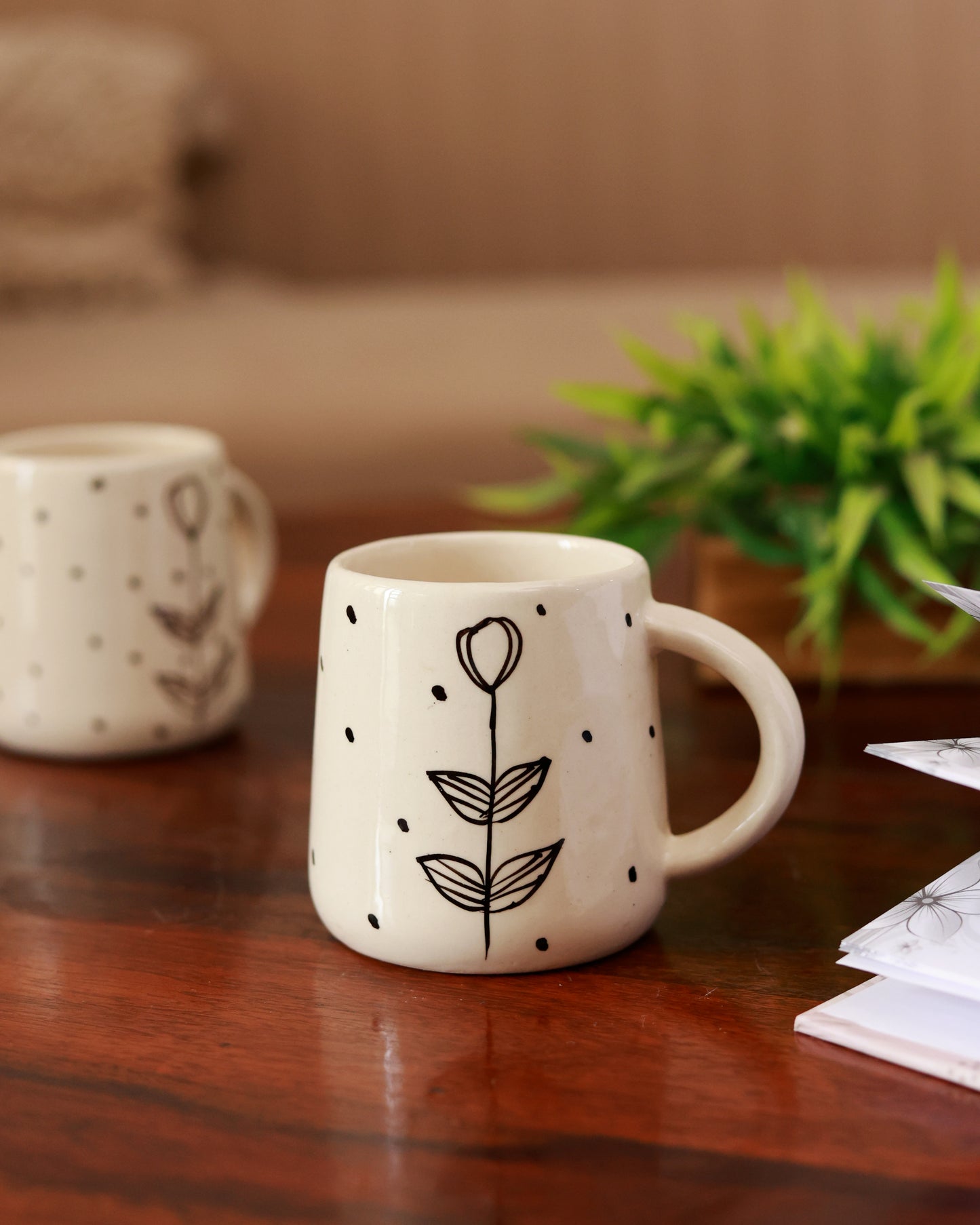 Minimalist Flower Mug