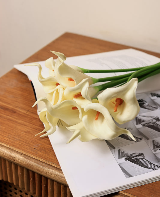 Artificial Calla Lily Flowers- White