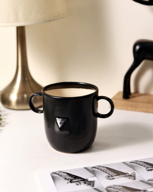 Abstract Boho Planter (Black)