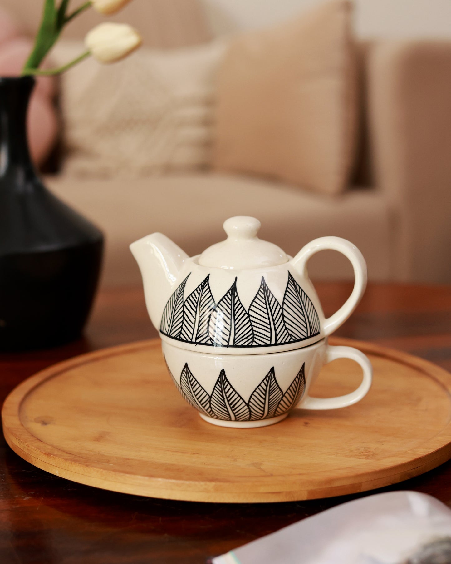 Botanical Kettle and cup set