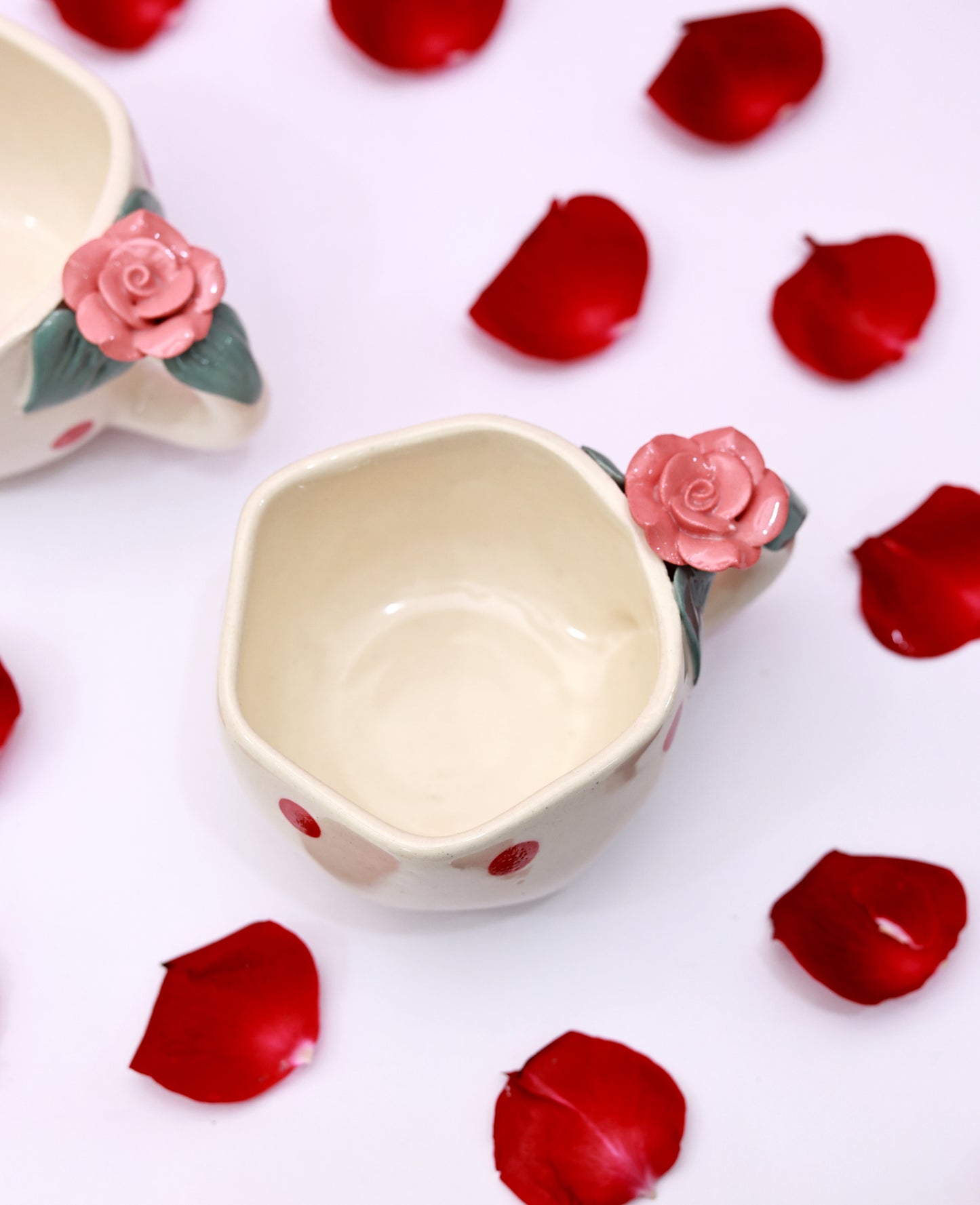 Rose on the Handle Mug