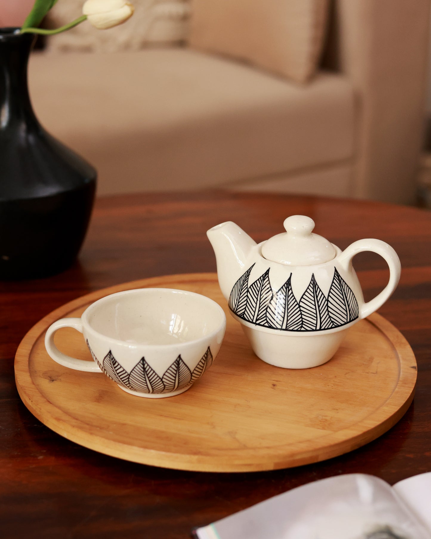 Botanical Kettle and cup set