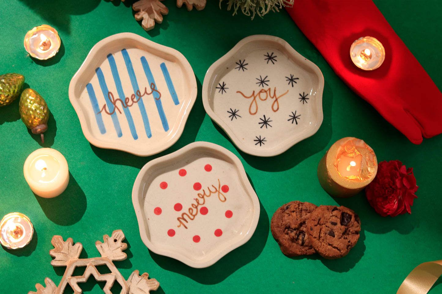 Christmas Dessert Plates Combo