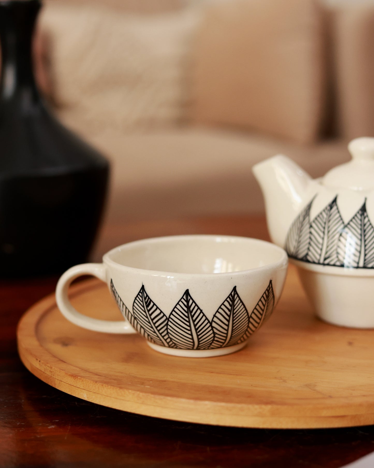 Botanical Kettle and cup set