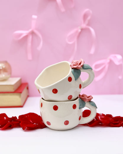 Rose on the Handle Mug