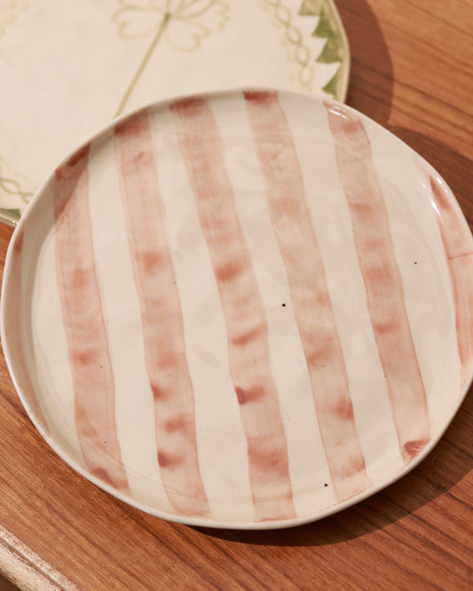 Striped Snack Plate