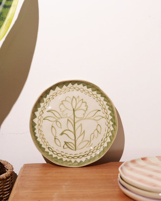 Garden Whimsy Snack Plate