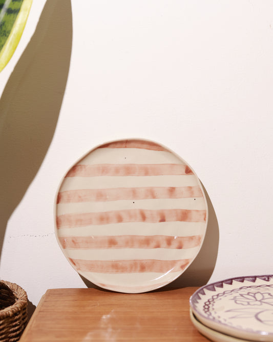 Striped Snack Plate