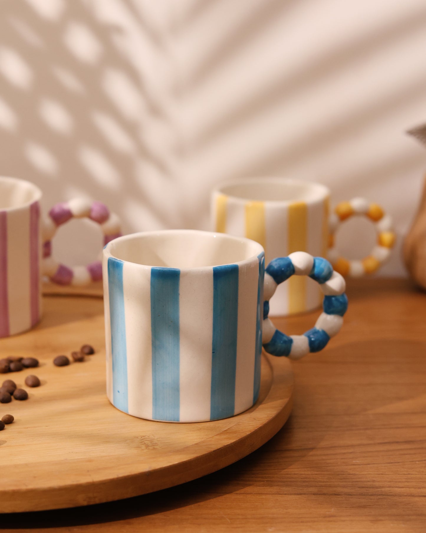 Striped Mugs Set of 6