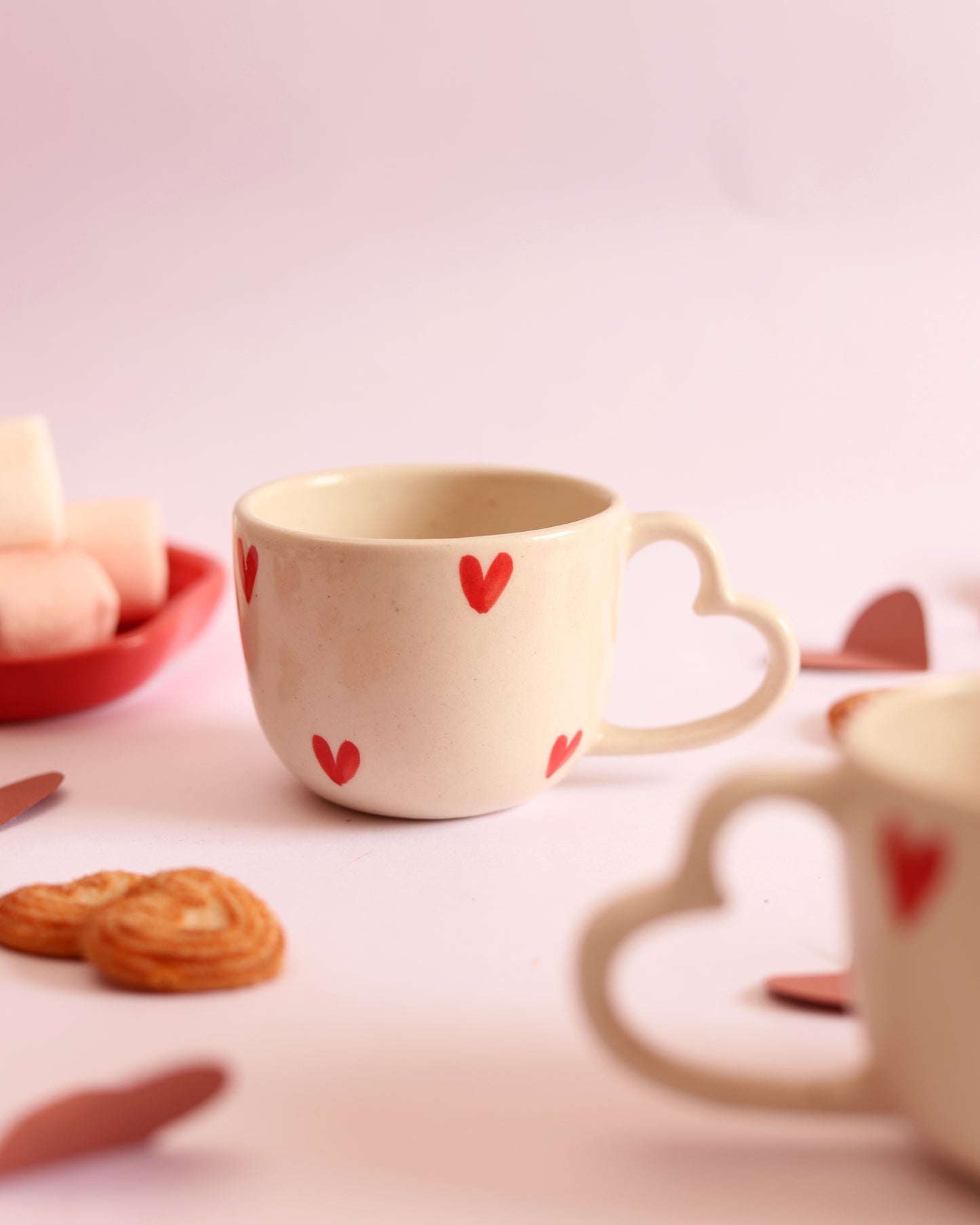 Heart Cup & Plate Combo (Set of 4)