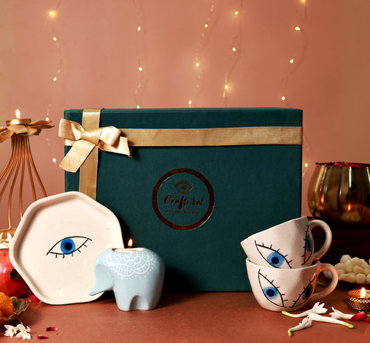 Blue Aura Gift Hamper – Evil Eye Hamper by Craftribal