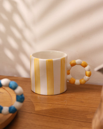 Striped Mugs Set of 6