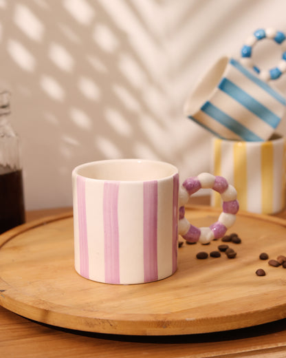 Striped Mugs Set of 6