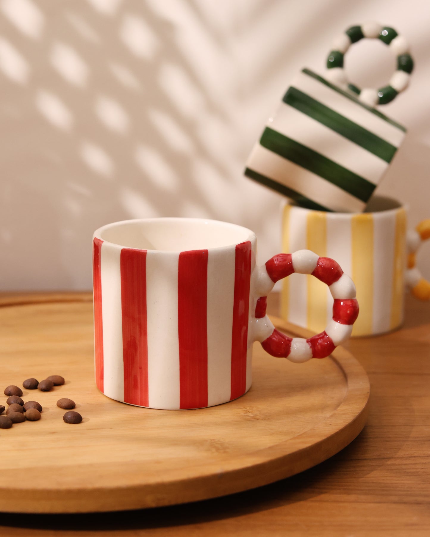 Striped Mugs Set of 6