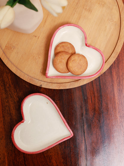 Pinteresty Heart Shaped Mug & Plate Combo