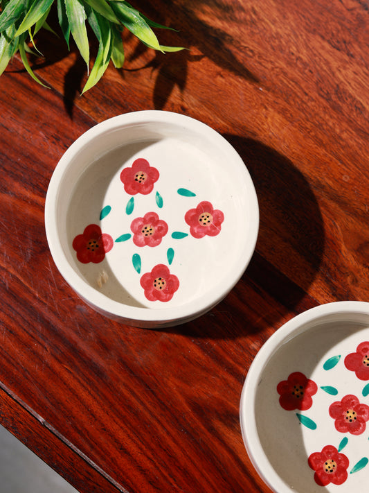 Red Flower Breakfast Bowl