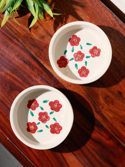 Red Flower Breakfast Set