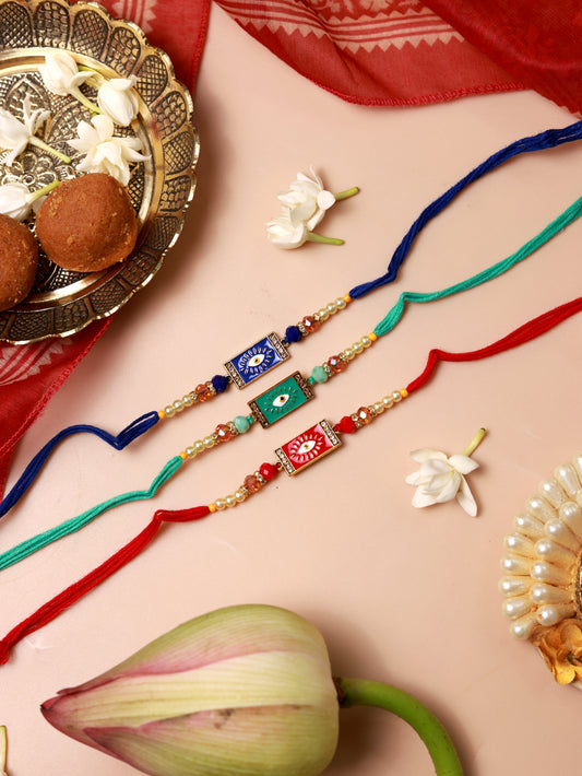 Rectangle Evil Eye Rakhi
