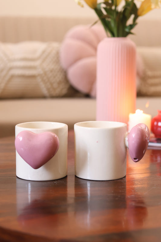 Heartbeat Coffee Mug- Pink
