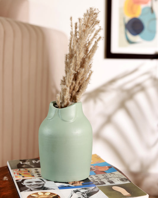 Bow Collar Vase (Sage Green)