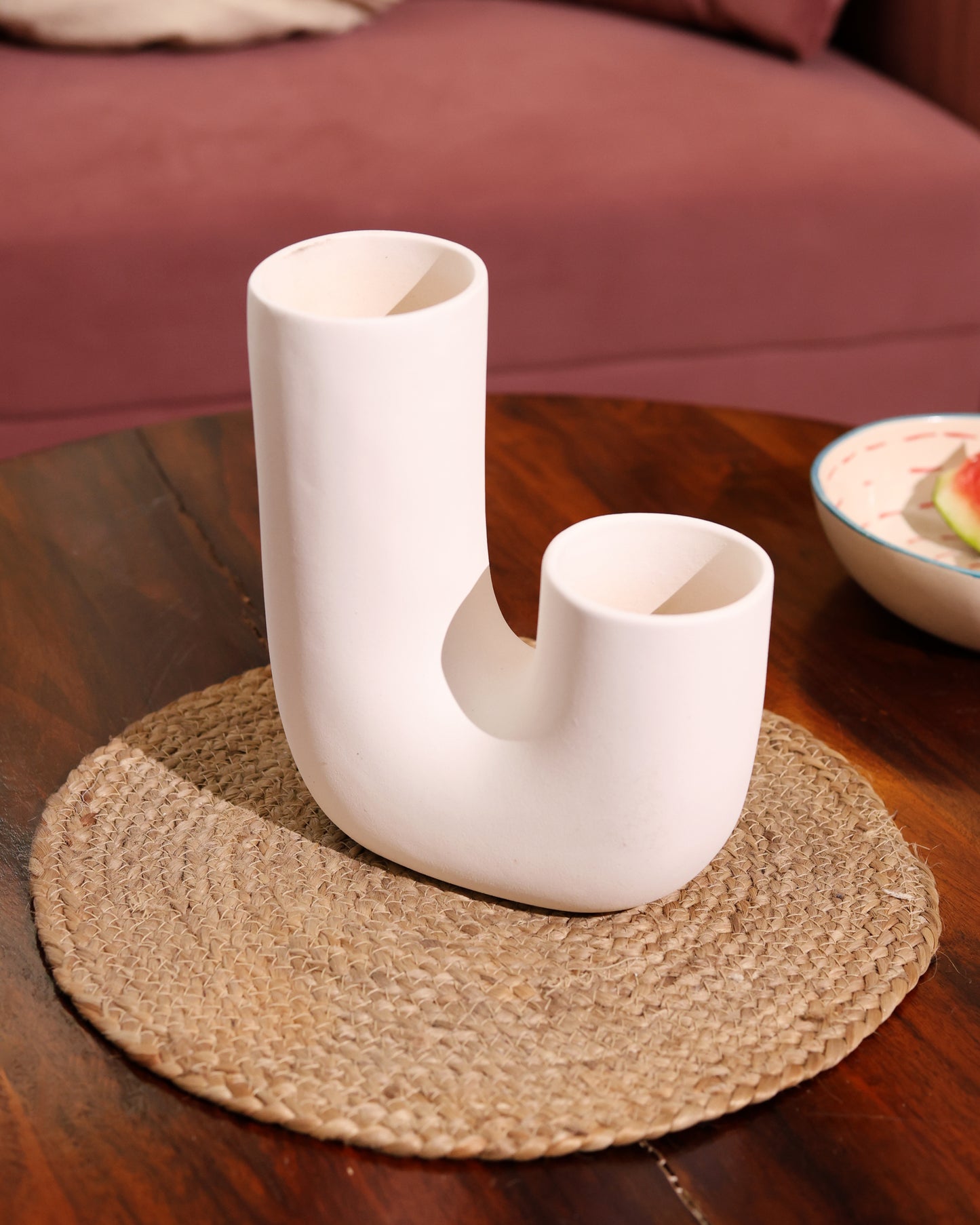 'J' Vase (White)