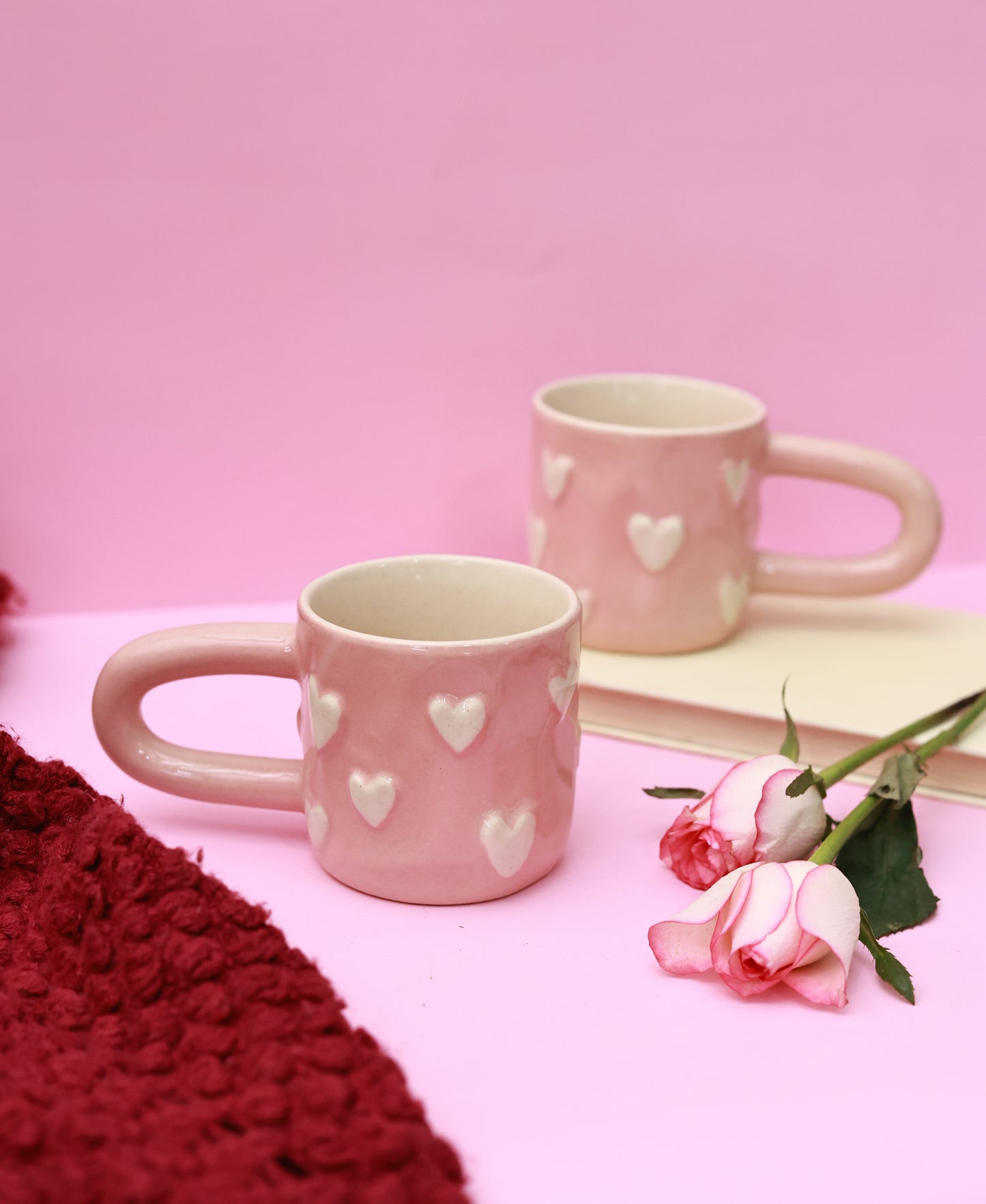 3d Pink Heart Mug