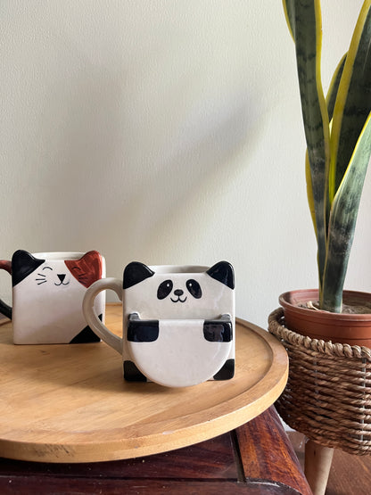 Panda Mug & Cat Mug Combo