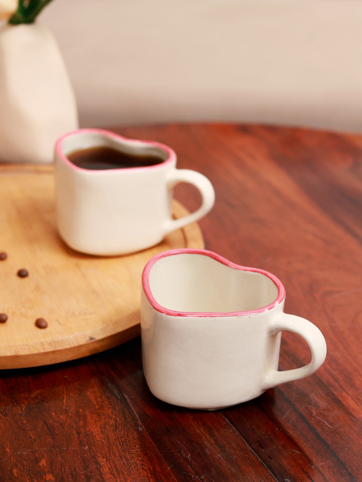 Pinteresty Heart Shaped Mug & Plate Combo