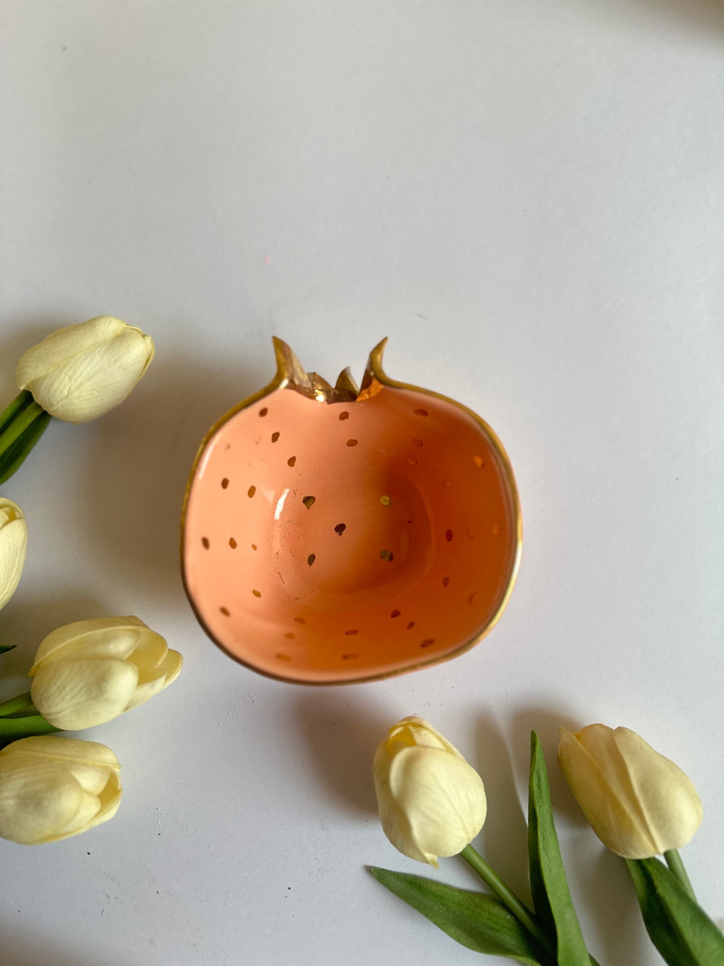 Pomegranate Dessert Bowl- Peach