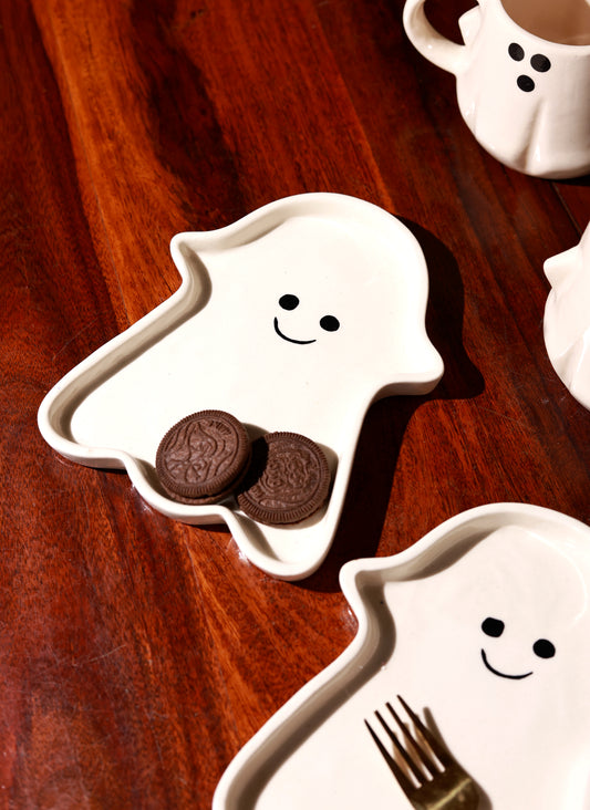 Ghost Mug & Dessert Plate Combo