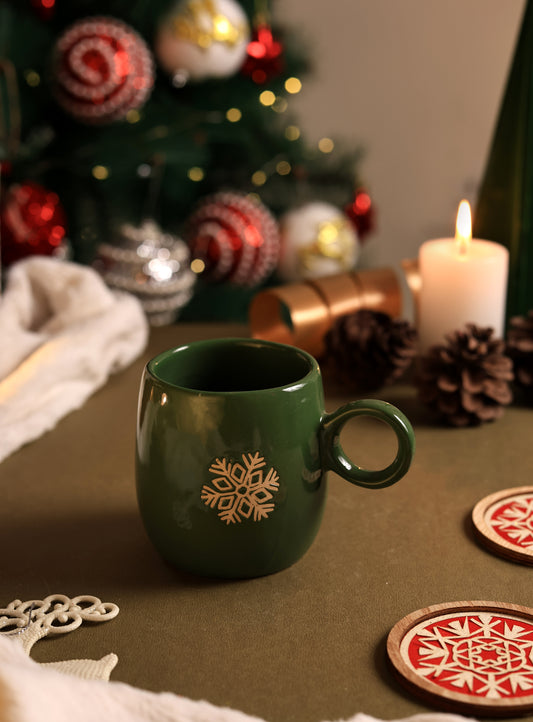 Green Snow Mug