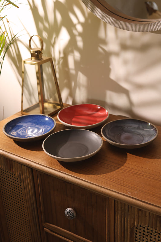 Stuido Pottery Deep Dish/Bowls Set (Pack of 4)