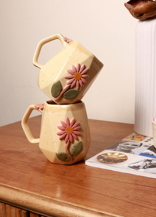 Morning Daisy Mug- Yellow