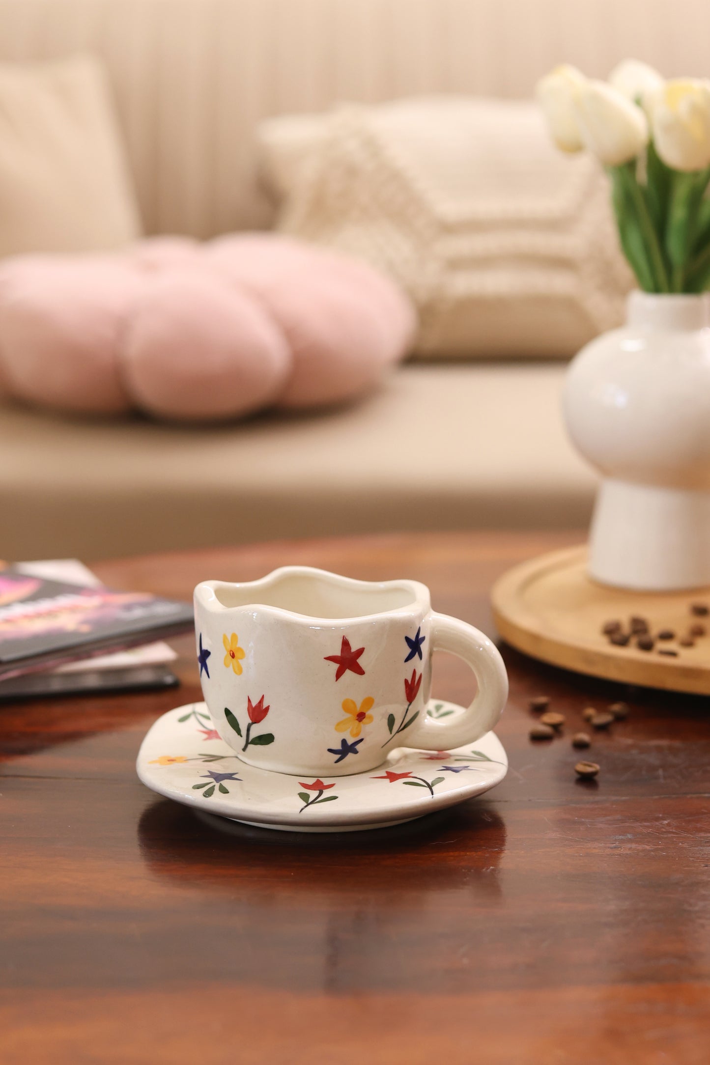 Floral Cup & Saucer Set