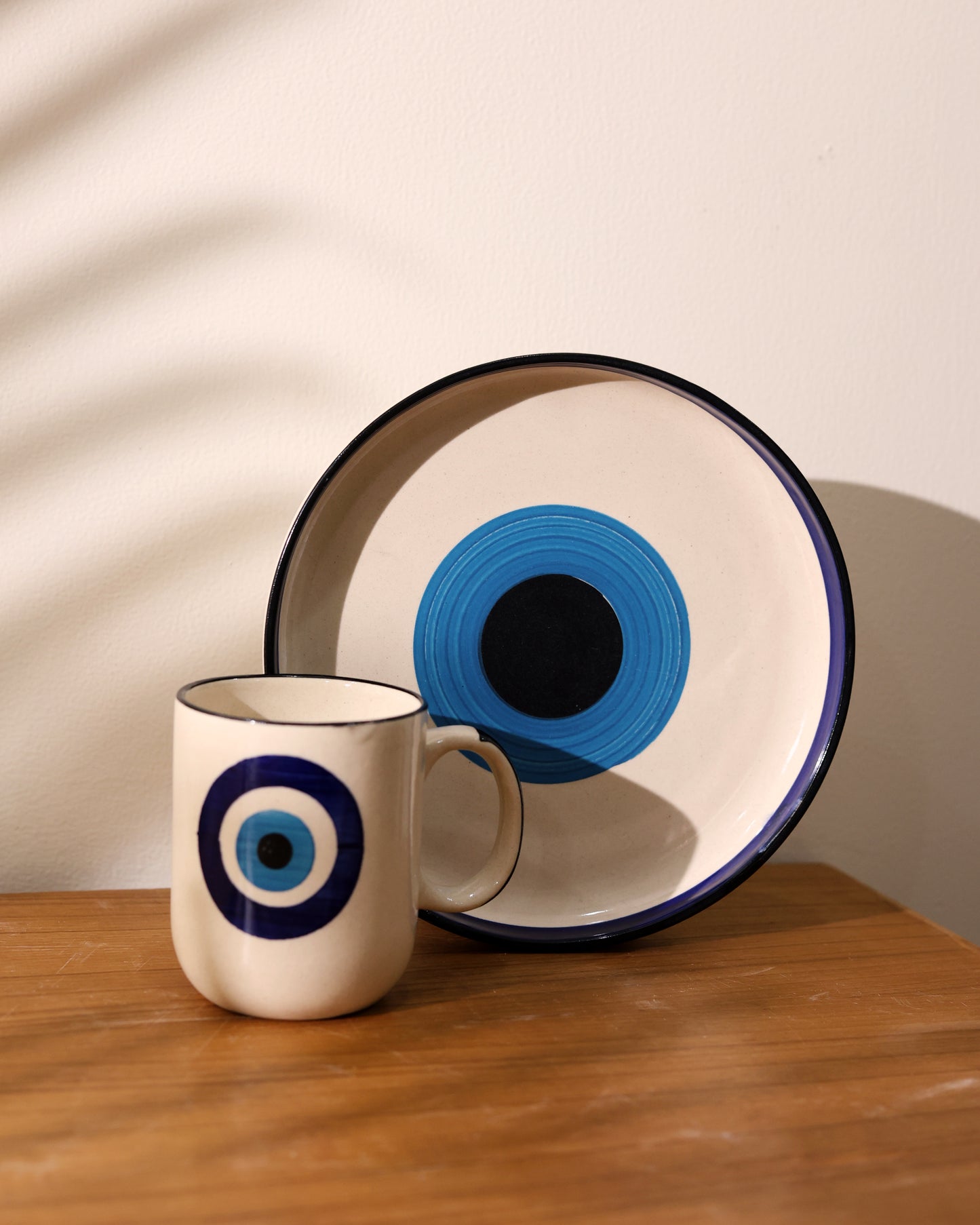 Evil Eye Mug and Platter Combo