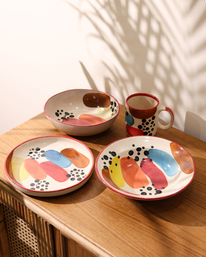 Palette of Joy Tableware Combo of 4