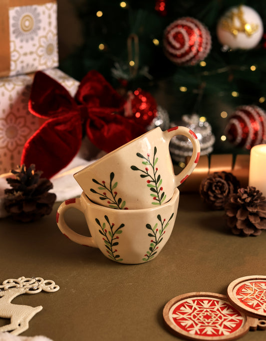 Christmas Leaf Mug