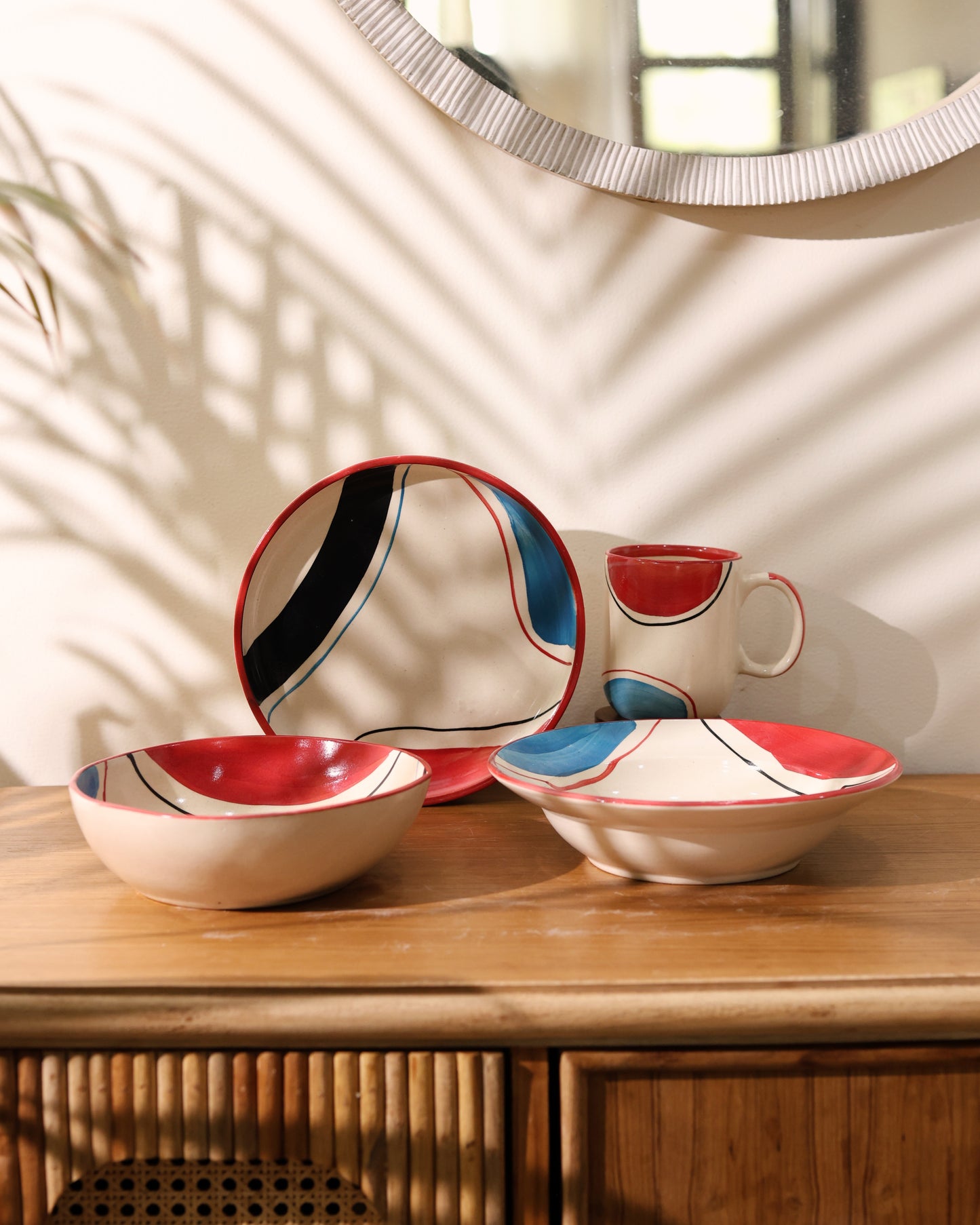 Colorwave Tableware Combo of 4